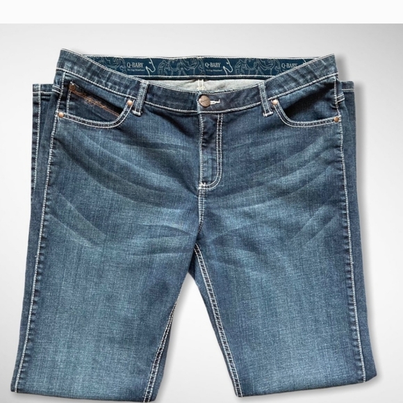 Wrangler Q Baby No Gap Flap Pocket Jeans Sz 15 - Picture 4 of 9